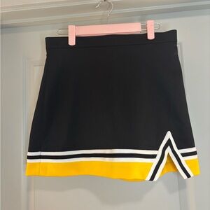 BLACK AND YELLOW CHEER SKIRT